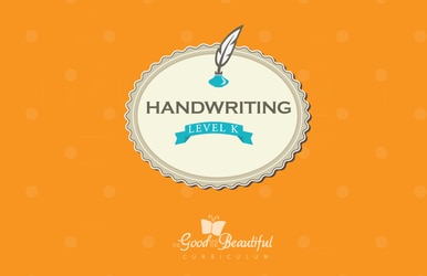A handwriting workbook for Kindergarten, teaching cursive. To supplement homeschooling Language Arts.