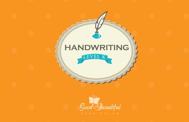 A handwriting workbook for Kindergarten, teaching cursive. To supplement homeschooling Language Arts.